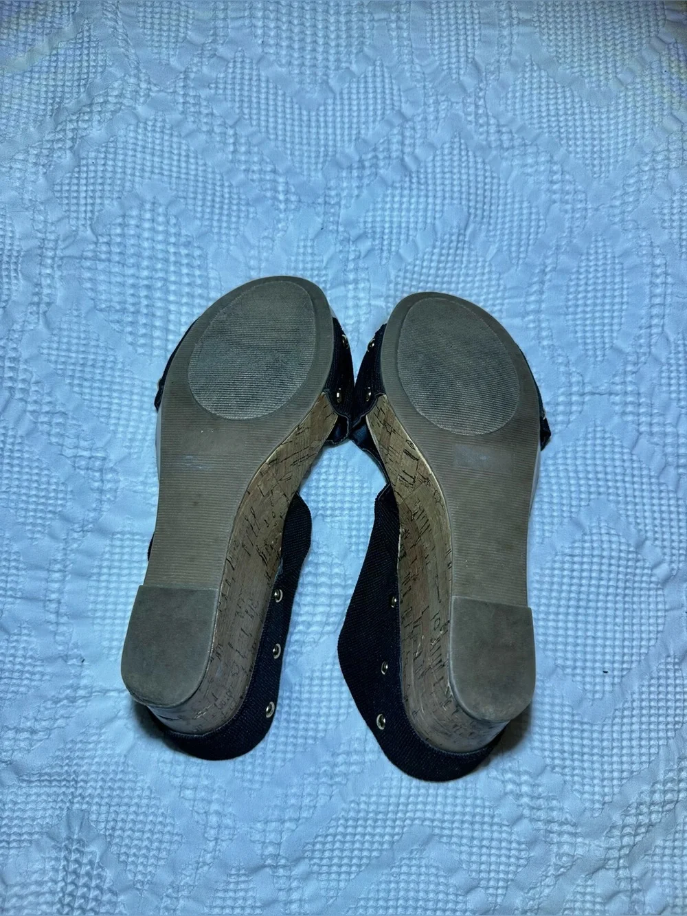 Steve Madden Rope Wedge Black Platform Shoes